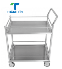 XE ĐẨY INOX 2 TẦNG