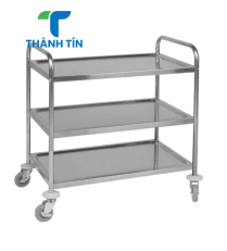 XE ĐẨY INOX 3 TẦNG