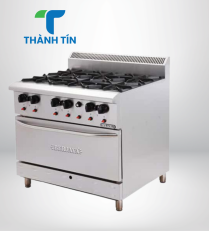 BẾP ÂU 6 HỌNG CÓ LÒ NƯỚNG DÙNG GAS DRO6-17