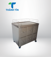 TỦ INOX PHÒNG SẠCH CÓ HỘC KÉO DI ĐỘNG
