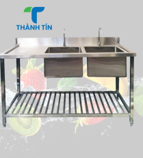 CHẬU RỬA 1, 2 HỘC CÓ CÁNH,  CÓ KỆ SONG DƯỚI