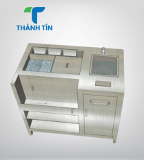 QUẦY PHA CHẾ INOX - 1 THÙNG ĐÁ 1 CHẬU RỬA