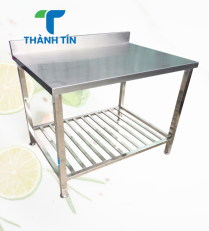 BÀN INOX CÓ KỆ SONG DƯỚI