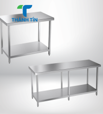 BÀN INOX 2 TẦNG