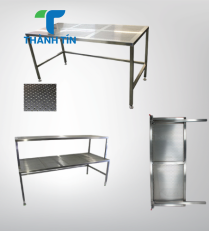 BÀN INOX 1 TẦNG ĐỤC LỖ PHÒNG SẠCH