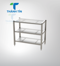 KỆ ĐỤC LỖ 3 TẦNG INOX