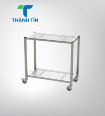 KỆ ĐỤC LỖ 2 TẦNG INOX DI ĐỘNG