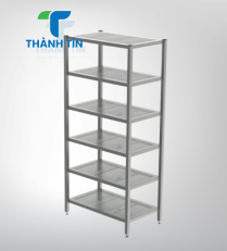 KỆ ĐỤC LỖ 6 TẦNG INOX