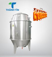 LÒ QUAY VỊT 60 INOX (6 – 8 CON) DÙNG THAN