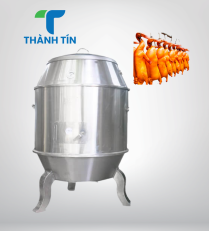 LÒ QUAY VỊT CHÂN CONG 80 INOX (8-12 CON) DÙNG THAN