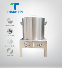 NỒI NẤU NƯỚC LÈO 60 LÍT DÙNG ĐIỆN