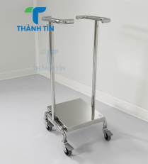XE INOX ĐỂ TÚI RÁC PHÒNG SẠCH DI ĐỘNG