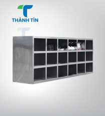 TỦ THAY GIÀY DÉP INOX PHÒNG SẠCH - 36 HỘC 