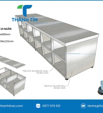 KỆ NGỒI THAY GIÀY INOX - 10 NGĂN
