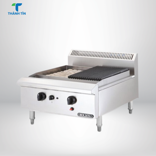 NƯỚNG THAN NHÂN TẠO 2 HỌNG DÙNG GAS CRB2B-17