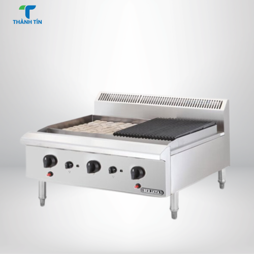 NƯỚNG THAN NHÂN TẠO 3 HỌNG DÙNG GAS CRB3B-17
