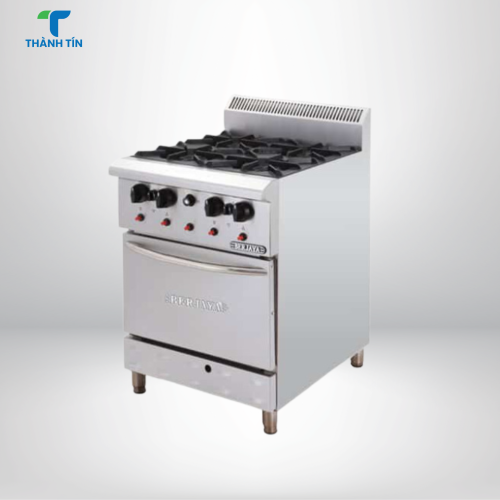 BẾP ÂU 4 HỌNG CÓ LÒ NƯỚNG DÙNG GAS DRO4-17