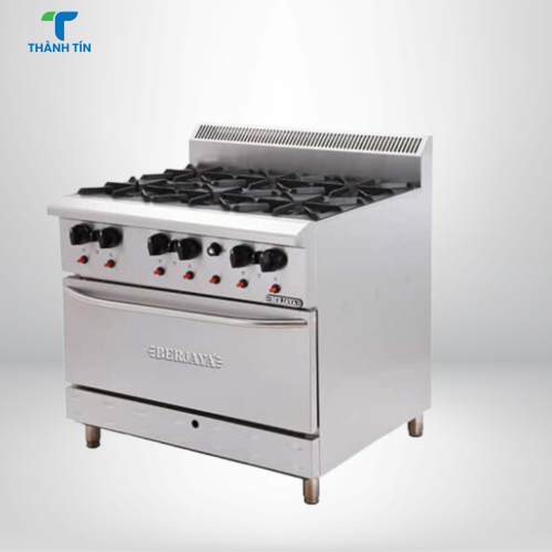 BẾP ÂU 6 HỌNG CÓ LÒ NƯỚNG DÙNG GAS DRO6-17