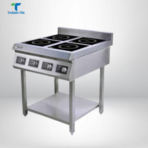 BẾP ĐIỆN TỪ 4 HỌNG CÓ KỆ PHẲNG DƯỚI