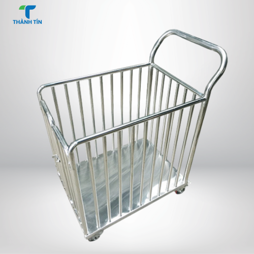 XE ĐẨY ĐỒ VẢI INOX