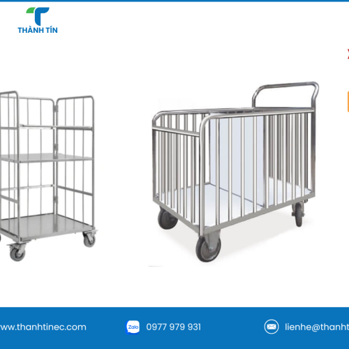 XE ĐẨY INOX ĐỒ VẢI