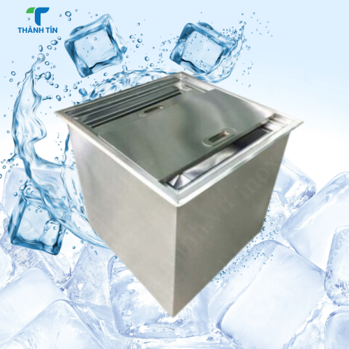 THÙNG ĐÁ INOX ÂM BÀN