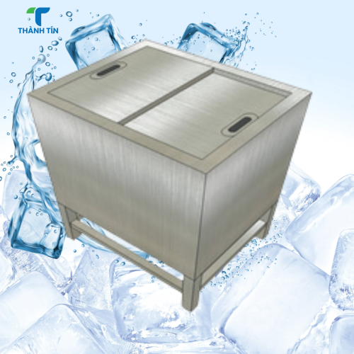 THÙNG ĐÁ INOX CÓ CHÂN