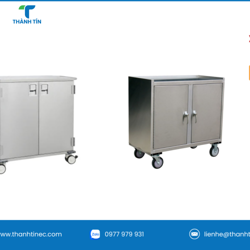 XE TỦ ĐẨY DỤNG CỤ INOX PHÒNG SẠCH