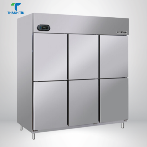 TỦ MÁT 6 CÁNH INOX BERJAYA BS6DUC/Z