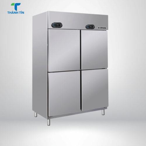 TỦ NỬA ĐÔNG NỬA MÁT 4 CÁNH INOX BERJAYA BSDU2F2C/Z