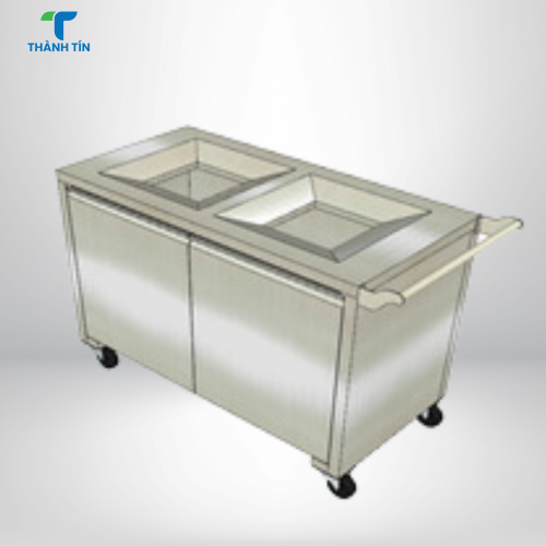 XE THU GOM THỨC ĂN THỪA INOX
