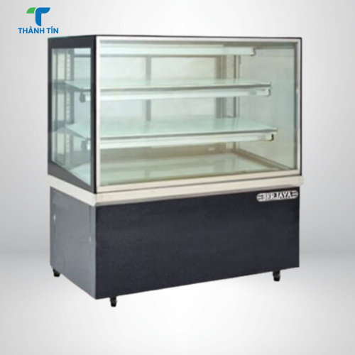TỦ TRƯNG BÀY CÁNH KÍNH VUÔNG 2 TẦNG 1M2 BERJAYA RCS-12SB13-2FB