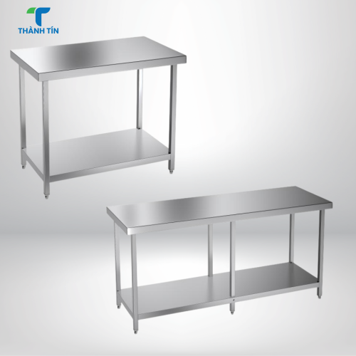 BÀN INOX 2 TẦNG