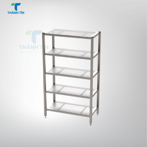 KỆ ĐỤC LỖ 5 TẦNG INOX