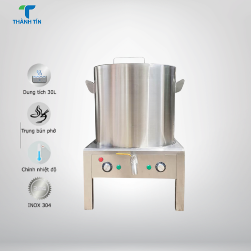 NỒI TRỤNG BÁNH PHỞ 30 LÍT DÙNG ĐIỆN