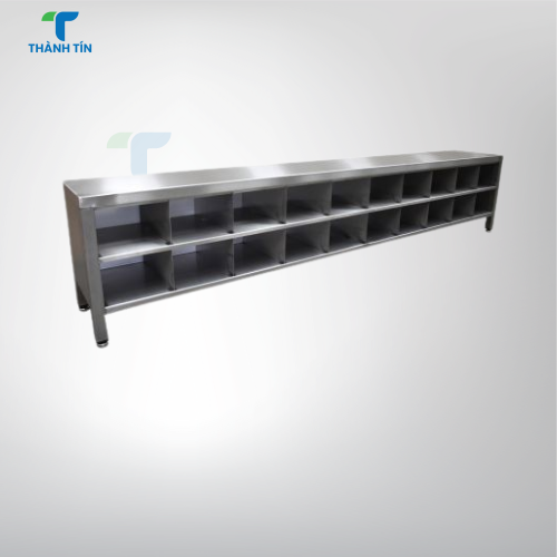 TỦ THAY GIÀY DÉP INOX PHÒNG SẠCH - 20 HỘC