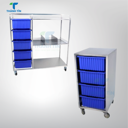 TỦ XE ĐẨY DỤNG CỤ Y TẾ PHÒNG SẠCH